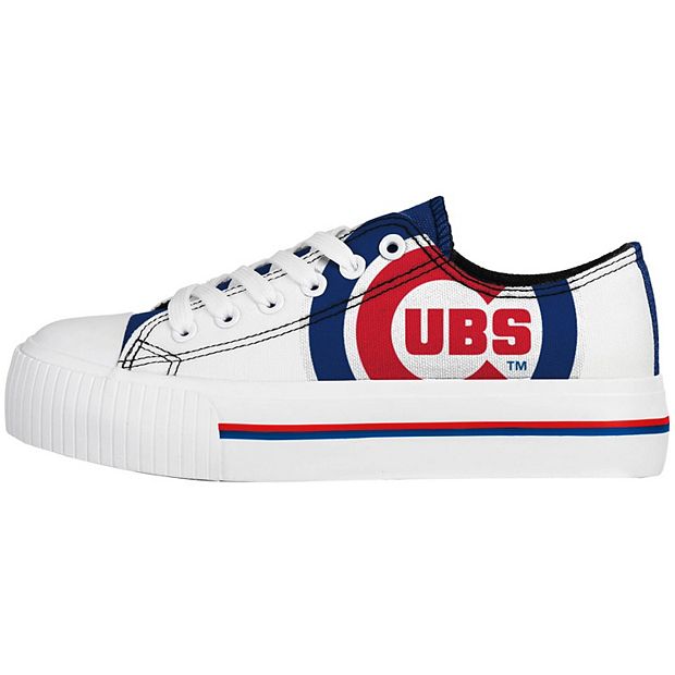 Youth Chicago Cubs Big Logo Low-Top Canvas Shoes