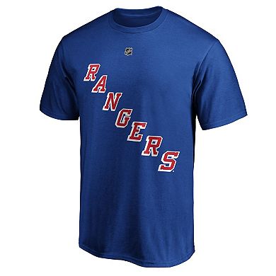 Men's Fanatics Branded Alexis Lafreniere Blue New York Rangers Big & Tall Name & Number T-Shirt