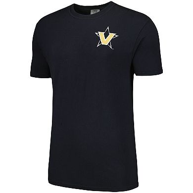 Men's Black Vanderbilt Commodores Baseball Flag Comfort Colors T-Shirt