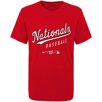 Washington Nationals Nike Youth Early Work Tri-Blend T-Shirt - Red