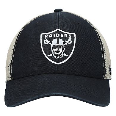 Men's '47 Black Las Vegas Raiders Flagship MVP Snapback Hat