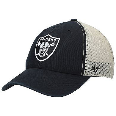 Men's '47 Black Las Vegas Raiders Flagship MVP Snapback Hat