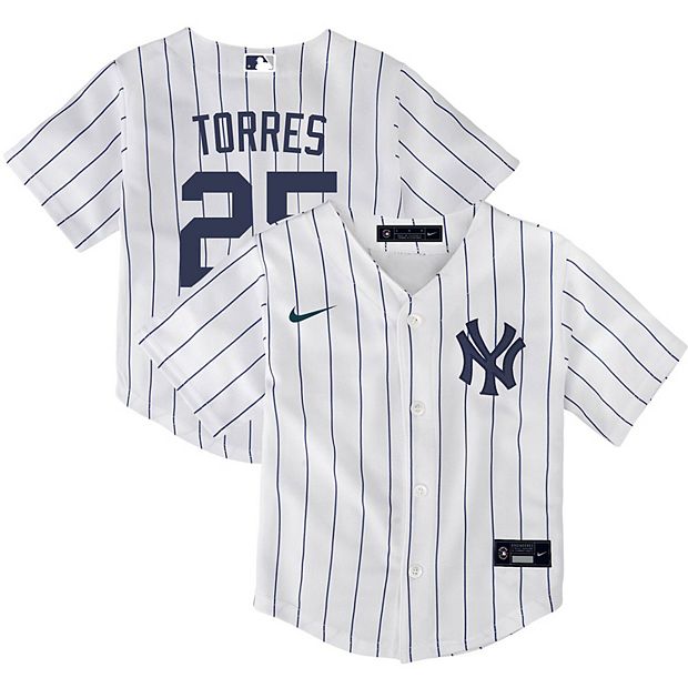 Toddler Nike Gleyber Torres White New York Yankees Home 2020 Replica Player  Jersey