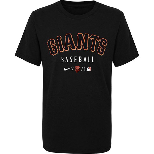 Women's Nike Black San Francisco Giants Wordmark T-Shirt 