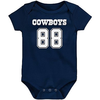 Infant CeeDee Lamb Navy Dallas Cowboys Mainliner Player Name & Number Bodysuit