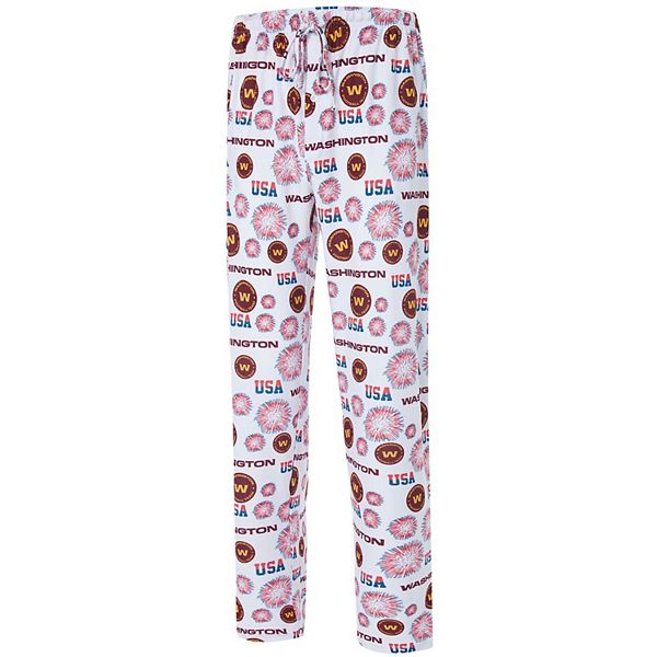 Men's Kansas City Chiefs Concepts Sport White Zest Patriotic Sleep Pants