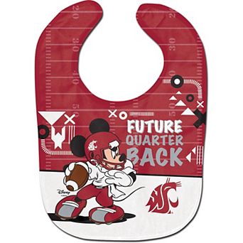 WinCraft Washington State Cougars Disney Mickey All Pro Baby Bib