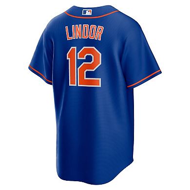 Men's Nike Francisco Lindor Royal New York Mets Alternate Replica Player Jersey