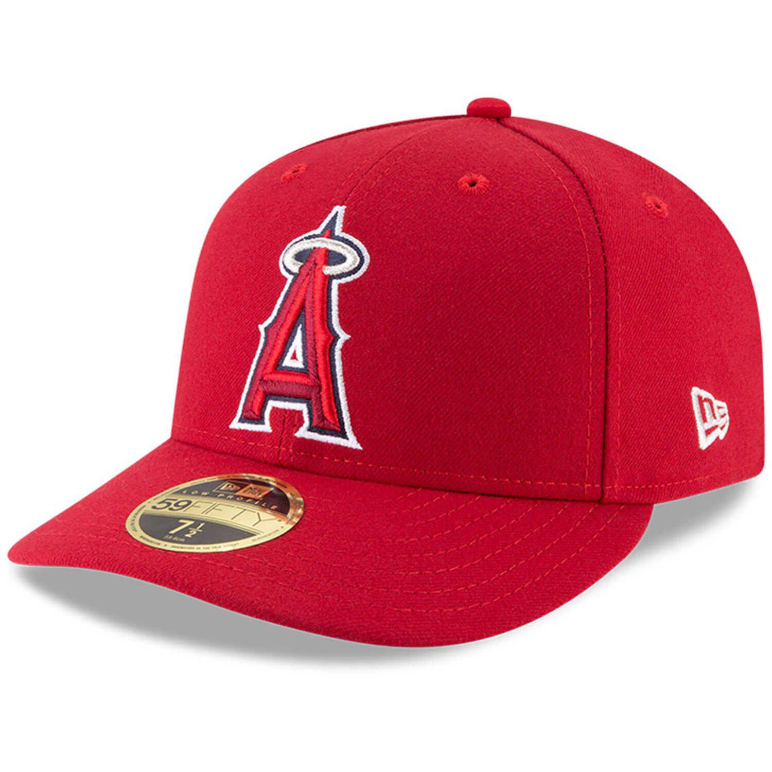 California Angels New Era Cooperstown Collection Retro Jersey Script  59FIFTY Fitted Hat - Navy