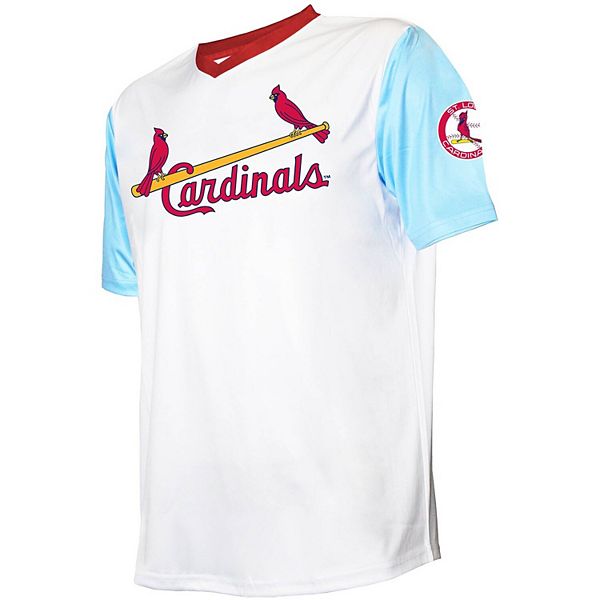 Men's Stitches White St. Louis Cardinals Cooperstown Collection