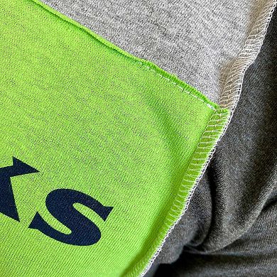 Men's Refried Apparel Heather Gray Seattle Seahawks Sustainable Split T- Shirt