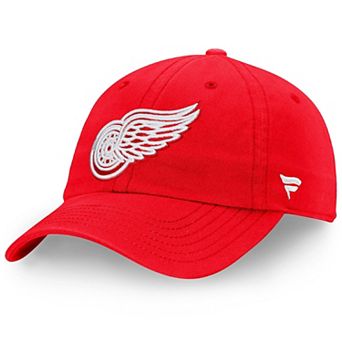 Men's Fanatics Branded Red Detroit Red Wings Core Primary Logo Adjustable Hat