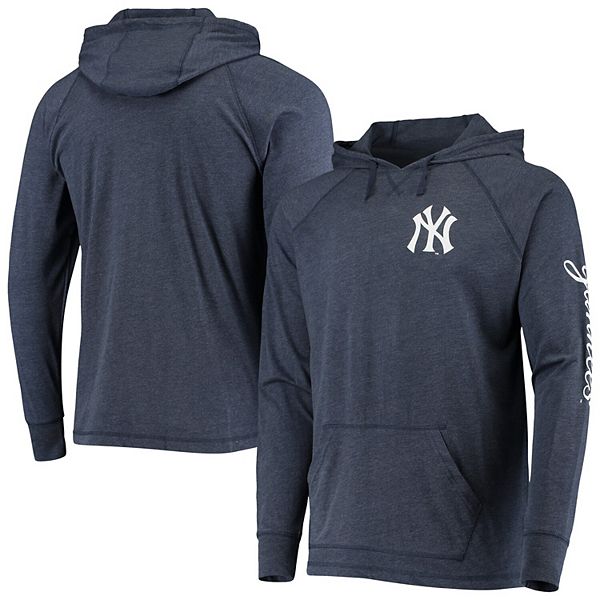 Stitches Men's Heather Navy New York Yankees Raglan Short Sleeve Pullover  Hoodie - Macy's