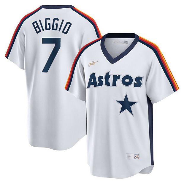 Men's Nike Craig Biggio White Houston Astros Home Cooperstown Collection  Player Jersey