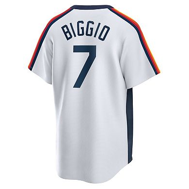 Men's Nike Craig Biggio White Houston Astros Home Cooperstown Collection Logo Player Jersey