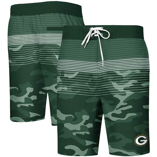 Men's G-III Sports by Carl Banks Green Green Bay Packers Wave Swim Trunks