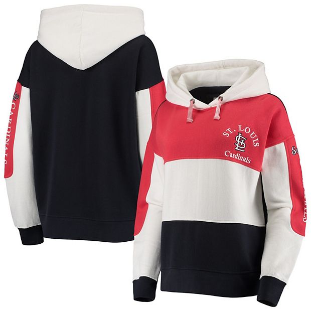 Polyester St. Louis Cardinals Navy and Red Hoodie Jacket - Jacket Makers