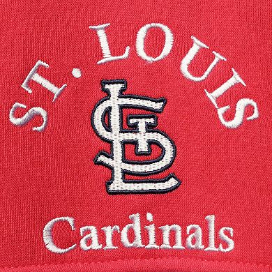 Women's Soft as a Grape Red/Navy St. Louis Cardinals Rugby Pullover Hoodie