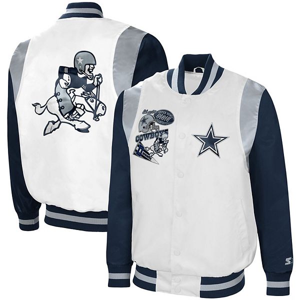 Men's Starter White/Navy Dallas Cowboys Retro The All-American