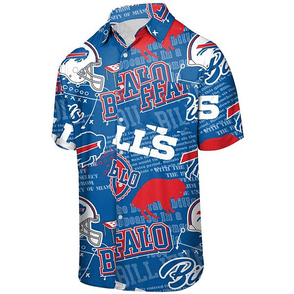 Men's FOCO Royal Buffalo Bills Thematic Button-Up Shirt