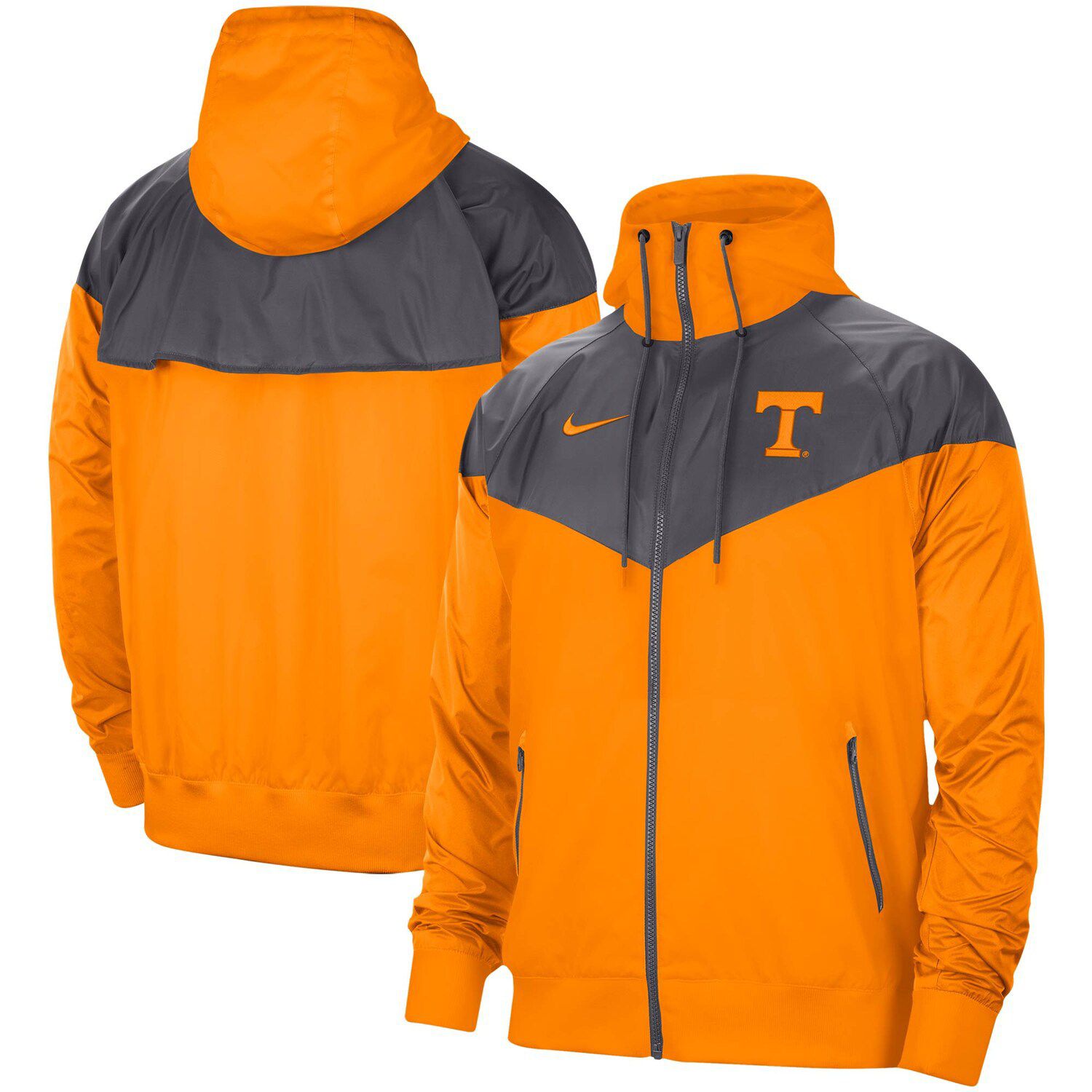 nike windbreaker mens orange