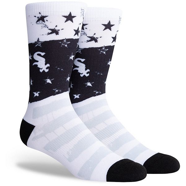 Chicago White Sox Stars N Bars Crew Socks
