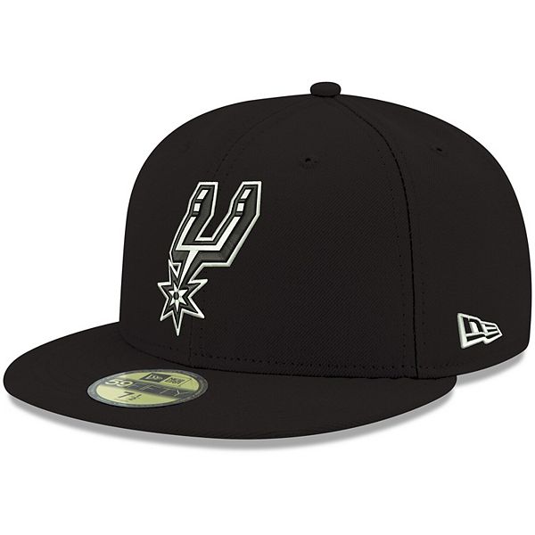 Men's New Era Black San Antonio Spurs Official Team Color 59FIFTY ...