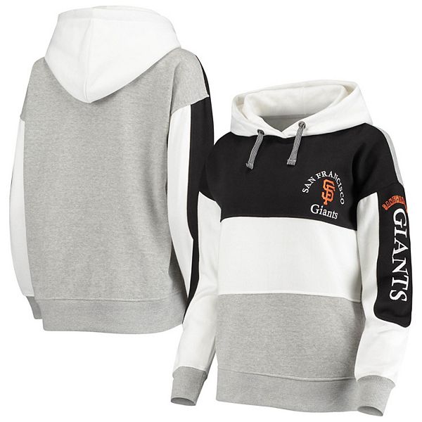 Women's Soft as a Grape Black San Francisco Giants Rugby Pullover Hoodie