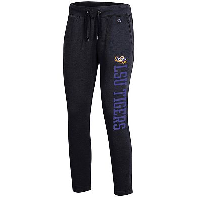 Women's Champion Heathered Black LSU Tigers 2.0 Fleece Pants