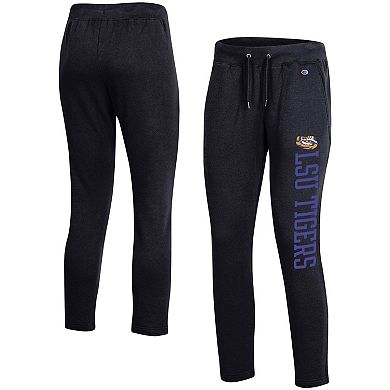 Women's Champion Heathered Black LSU Tigers 2.0 Fleece Pants