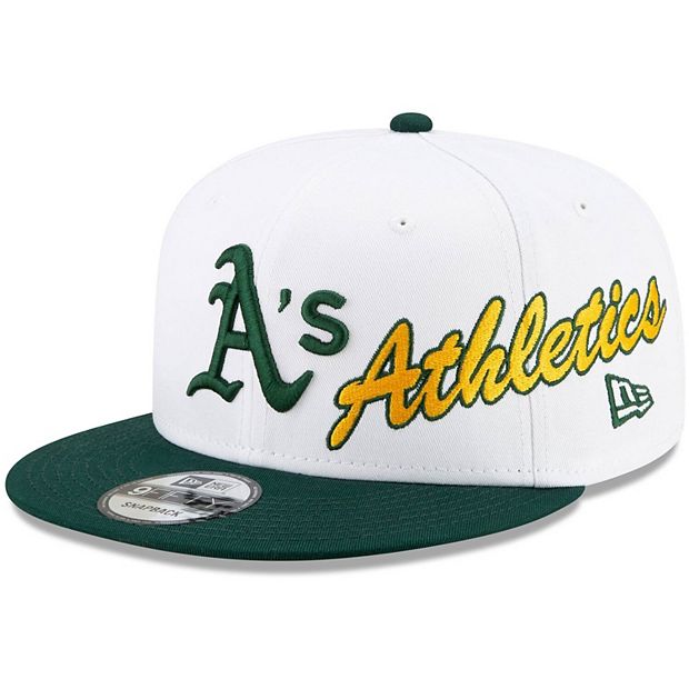 Men's New Era White Oakland Athletics Vintage 9FIFTY Snapback Hat