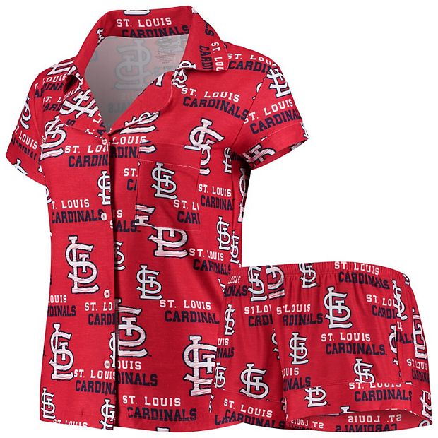 Women's Concepts Sport Red St. Louis Cardinals Plus Size Cloud