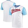 Men's Stitches White Minnesota Twins Cooperstown Collection Wordmark V-Neck Jersey