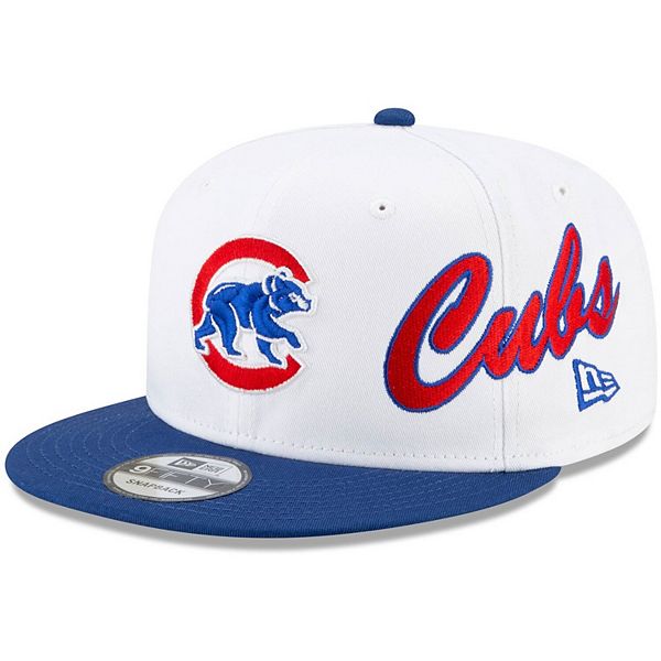 Men's New Era White Chicago Cubs Vintage 9FIFTY Snapback Hat