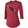 Women's Fanatics Branded Kyler Murray Cardinal Arizona Cardinals Team Player Name & Number Tri-Blend Raglan 3/4-Sleeve T-Shirt
