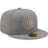 Men's New Era Gray Dallas Mavericks Color Pack 59FIFTY Fitted Hat