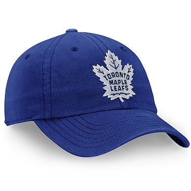 Men's Fanatics Branded Blue Toronto Maple Leafs Core Primary Logo Adjustable Hat