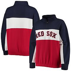 Lids Boston Red Sox Levelwear Women's Sunset Farm Team Pullover Sweatshirt  - Navy