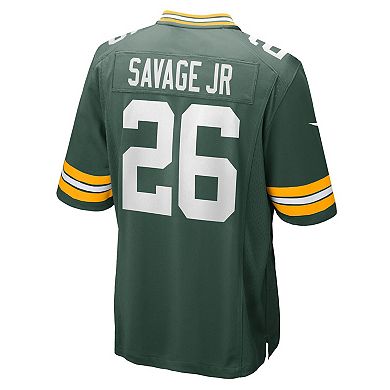 Men's Nike Darnell Savage Jr. Green Green Bay Packers Game Team Jersey