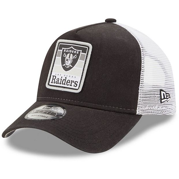 New Era Men's Black Las Vegas Raiders Stripe 59FIFTY Fitted Hat