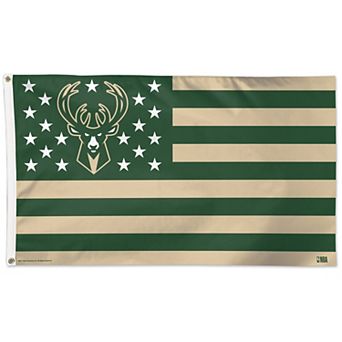 WinCraft Milwaukee Bucks 3' x 5' Stars & Stripes One-Sided Flag