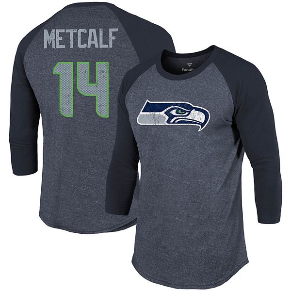 Nike Women's Dk Metcalf College Navy Seattle Seahawks Name Number T-Shirt