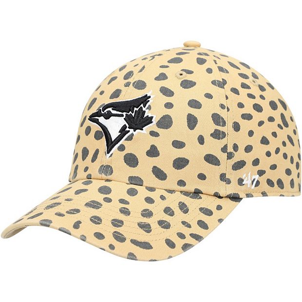 Women's '47 Toronto Blue Jays Tan Cheetah Clean Up Adjustable Hat
