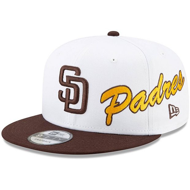 Men's New Era White San Diego Padres Vintage 9FIFTY Snapback Hat