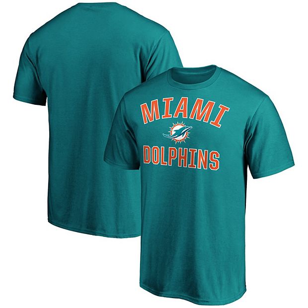 Miami Dolphins Neutral Colour Logo Long Sleeve T-Shirt - Mens