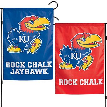 WinCraft Kansas Jayhawks 12" x 18" Double-Sided Garden Flag