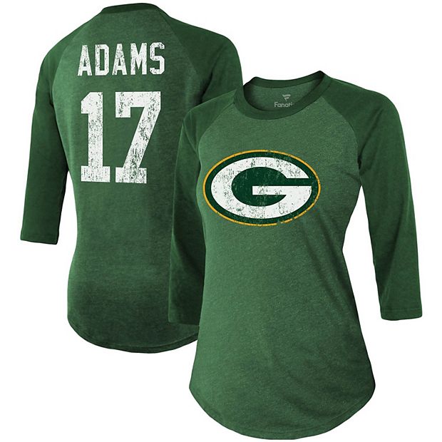 Women's Nike Green Green Bay Packers Fashion 3/4-Sleeve Raglan T-Shirt