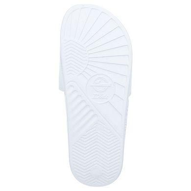 Men's ISlide White Clemson Tigers Primary Motto Slide Sandals