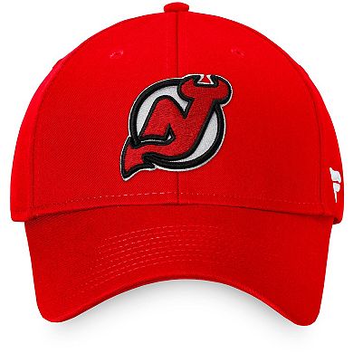 Men's Fanatics Branded Red New Jersey Devils Core Adjustable Hat