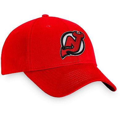 Men's Fanatics Branded Red New Jersey Devils Core Adjustable Hat